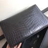 圣罗兰 SLP女包 2017款 链条包 手拿包 鳄鱼压纹 黑色