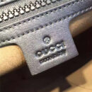 429018 GUCCI 经典GG印花 防水材质 单肩斜挎男包 灰白色黑带