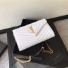 1515142258466086.jpg 377828 YSL 进口鱼子酱皮 圣罗兰 真皮链式皮夹 白色金饰