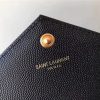 1515153808562620.jpg 377828 YSL 进口鱼子酱皮 圣罗兰 真皮链式皮夹 黑色金饰