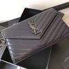 1515153910757586.jpg 377828 YSL 进口鱼子酱皮 圣罗兰 真皮链式皮夹 黑色钛金