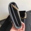 377828 YSL 进口鱼子酱皮 圣罗兰 真皮链式皮夹 灰色