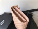 377828 YSL 进口鱼子酱皮 圣罗兰 真皮链式皮夹 藕粉
