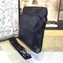 854364 GUCCI 经典款 全皮压花 菱格纹 斜挎包 黑色