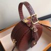 M43510 LV Petite Boite Chapeau 手袋 LV蛇皮纹女包 LV圆饼包 LV小圆包 棕色