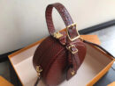 M43510 LV Petite Boite Chapeau 手袋 LV蛇皮纹女包 LV圆饼包 LV小圆包 棕色