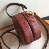 M43510 LV Petite Boite Chapeau 手袋 LV蛇皮纹女包 LV圆饼包 LV小圆包 棕色