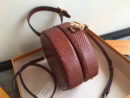 M43510 LV Petite Boite Chapeau 手袋 LV蛇皮纹女包 LV圆饼包 LV小圆包 棕色
