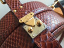 M43510 LV Petite Boite Chapeau 手袋 LV蛇皮纹女包 LV圆饼包 LV小圆包 棕色