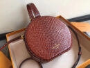 M43510 LV Petite Boite Chapeau 手袋 LV蛇皮纹女包 LV圆饼包 LV小圆包 棕色