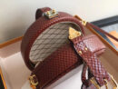 M43510 LV Petite Boite Chapeau 手袋 LV蛇皮纹女包 LV圆饼包 LV小圆包 棕色
