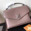 M54877 LV My Lockme 手袋 LV女包 LV全皮空姐包 LV校园包 咖啡色