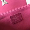 M54997 LV My Lockme 手袋 LV女包 LV拼色空姐包 LV校园包 玫红配咖啡色