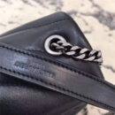 464676 YSL圣罗兰 MONOGRAM 经典信封包 前翻盖 链条包 黑色