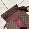 N64416 LV Bond Street 手袋 LV女包 LV拼色手袋 LV手提包 酒红色