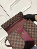 N64416 LV Bond Street 手袋 LV女包 LV拼色手袋 LV手提包 酒红色