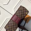 N64416 LV Bond Street 手袋 LV女包 LV拼色手袋 LV手提包 酒红色