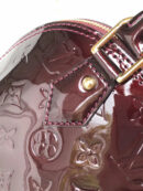 M91678 LV Alma BB 手袋 LV女包 LV贝壳包 LV漆皮压花手提包 紫红色