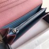 1MH132 Prada Etiquette 钱夹 进口小牛皮 撞色 普拉达长款钱夹 粉配蓝