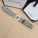 古驰 Gucci 原单面料 头层树膏磨砂底 双G扣头 银色