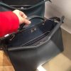 1516 Fendi PEEKABOO FIT罗马皮 全手工缝制 男士手提包 深灰色
