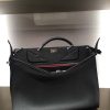 1518 Fendi PEEKABOO FIT罗马皮 全手工缝制 男士 纤薄手提包 黑色