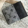 M63025 LV Split系列 MULTIPLE 钱夹 LV钱包 LV短夹 LV银配黑花短款钱包