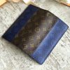 M63026 LV Split系列 BRAZZA 钱夹 LV钱包 LV西装夹 LV蓝配老花钱夹