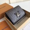 M62055 LV TWIST 短款钱夹 LV钱夹 LV女士钱包 LV水波纹短夹 银色