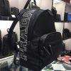 2VG066 Prada普拉达 男女共用款 进口降落伞布料 双肩包 银色字母