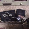 5106s FENDI芬迪 MINI 金属配件 荔枝皮手提包 枣红色