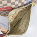 N41065 LV Neverfull 中号手袋 LV挂锁丝印图案女包 LV白格购物袋 代购推荐