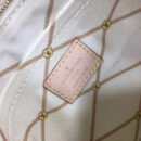 N41065 LV Neverfull 中号手袋 LV挂锁丝印图案女包 LV白格购物袋 代购推荐