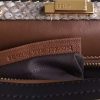 8106M FENDI芬迪 PEEKABOO中号 锦蛇皮索环边缘 手提包 黑色