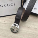 411924 GUCCI皮带 古驰腰带 官方同步 进口小牛皮 银色