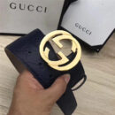 411924 GUCCI皮带 古驰腰带 官方同步 进口小牛皮 金色