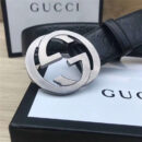 411924 GUCCI皮带 古驰腰带 官方同步 进口小牛皮 金色