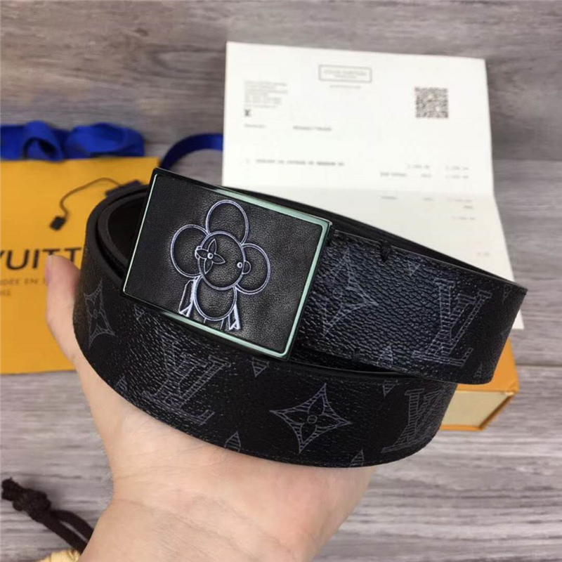 M0048 LV皮带 原单品质 专柜新包装 进口牛皮 手工缝线 吉祥物