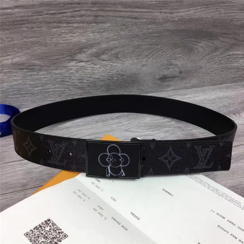 M0048 LV皮带 原单品质 专柜新包装 进口牛皮 手工缝线 吉祥物