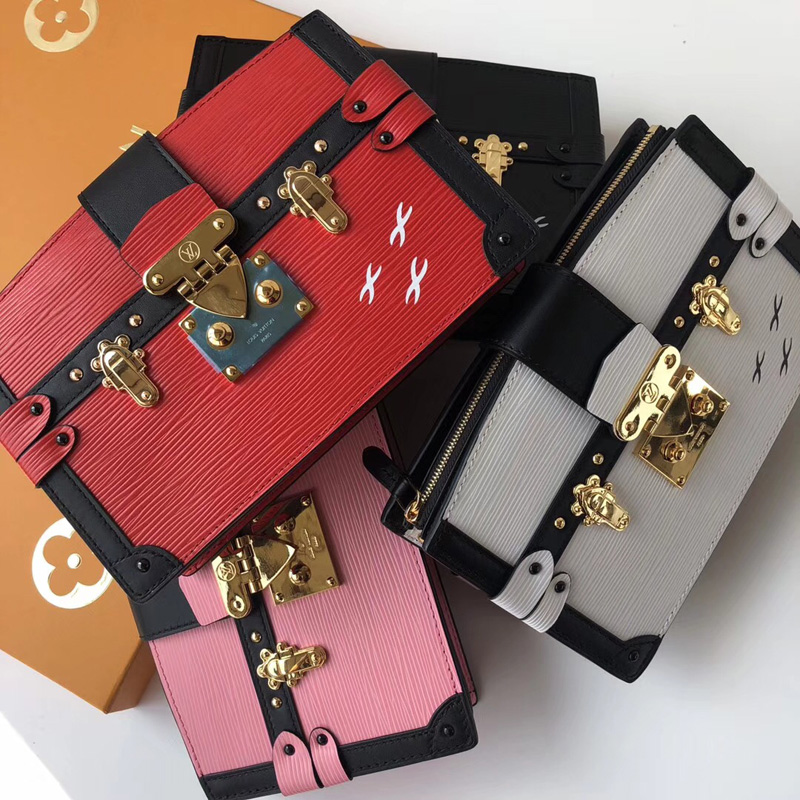 M51697 LV Trunk Clutch 手袋 LV女包 LV挎包 LV盒子包 红色