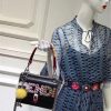 1381 FENDI芬迪 KANI翻盖手袋 玻璃铆钉 芬迪女包 斜背包包 黑色