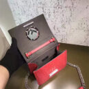 2818 FENDI芬迪 KAN I手袋 牛皮手提袋 经典双F 芬迪包包 红色