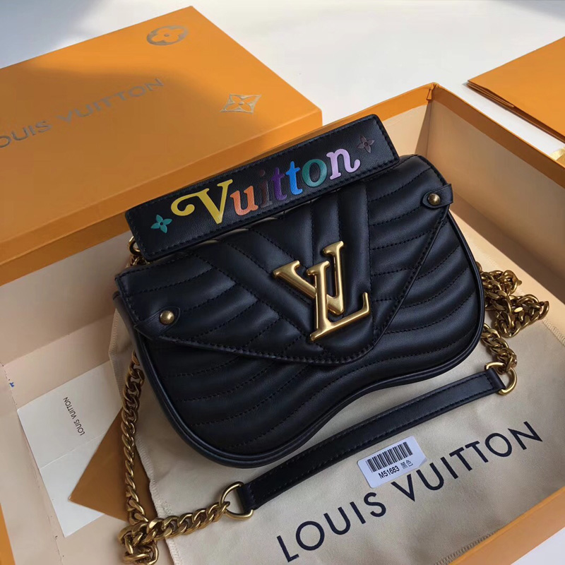 M51683 LV New Wave 小号手袋 LV女包 LV2018官网限定款女包 黑色