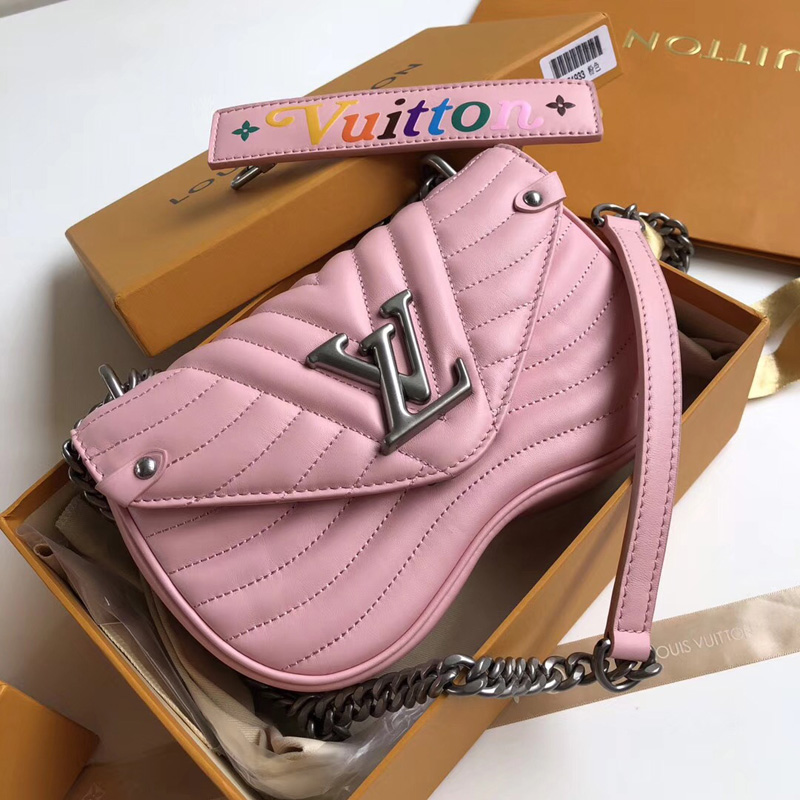 M51933 LV New Wave 小号手袋 LV女包 LV2018官网限定款女包 粉色
