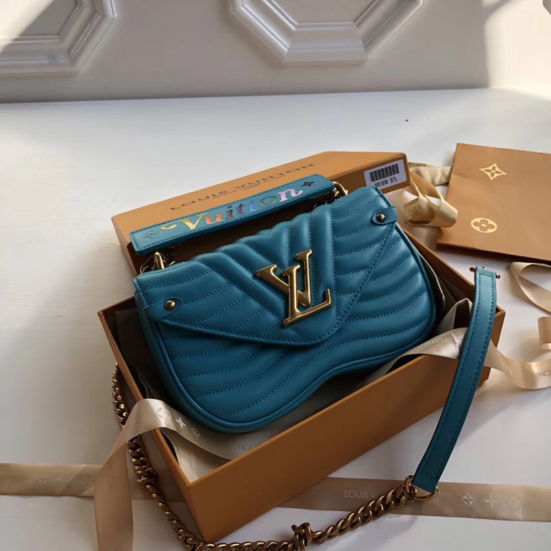 M51936 LV New Wave 小号手袋 LV女包 LV2018官网限定款女包 绿色