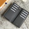M63236 LV Brazza 钱夹 LV Monogram Titanium灰色帆布钱夹 LV西装夹