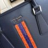 2VE368G Prada男包 普拉达包包 Prada新款 普拉达鳄鱼皮 Prada175 蓝色