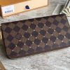 N60122 LV Zippy 拉链钱夹 LV Damier Ebene帆布柳丁钱包 LV女士拉链钱夹