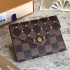N61013 LV Victorine 钱夹 LV Damier Ebene帆布柳钉钱夹 LV豆豆三折钱夹
