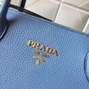 1BA157 Prada女包 普拉达手提包 prada荔枝纹 进口小牛皮 蓝色